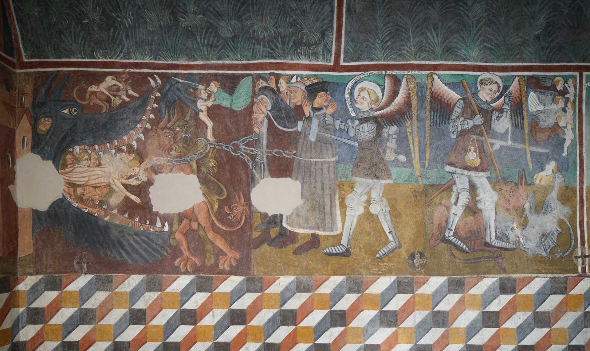 Affresco Cappella di San Michele a Marseiller (Verrayes)
