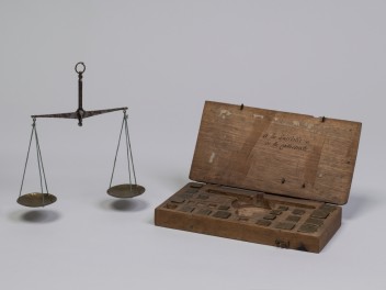 Balance de changeur de la sacristie de la cathédrale d’Aoste, fin du XVIIIe siècle (© RAVA, photo Gonella)
