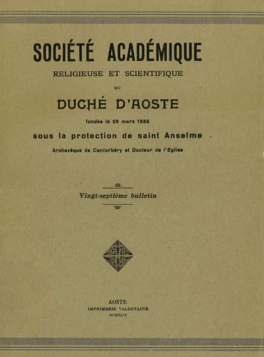 Bulletin XXVII