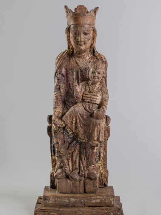 Sculpteur du Val d'Aoste, Vierge en majesté à l'Enfant, 1240-1250 (© RAVA, photo Gonella)