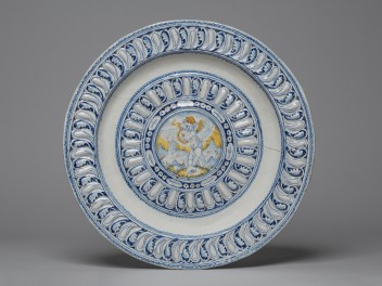 Manufacture de Faenza, Cuvette en faîence, 1575-1625 (© RAVA, photo Gonella)