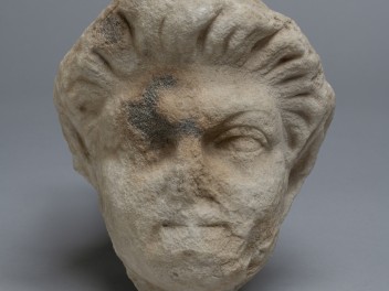 Tête de faune en marbre, époque romaine impériale (© RAVA, photo Gonella)