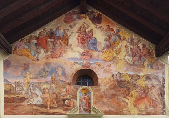 Fresque de la Chapelle de Saint-Jean-Baptiste à Lignod (Ayas-Champoluc)